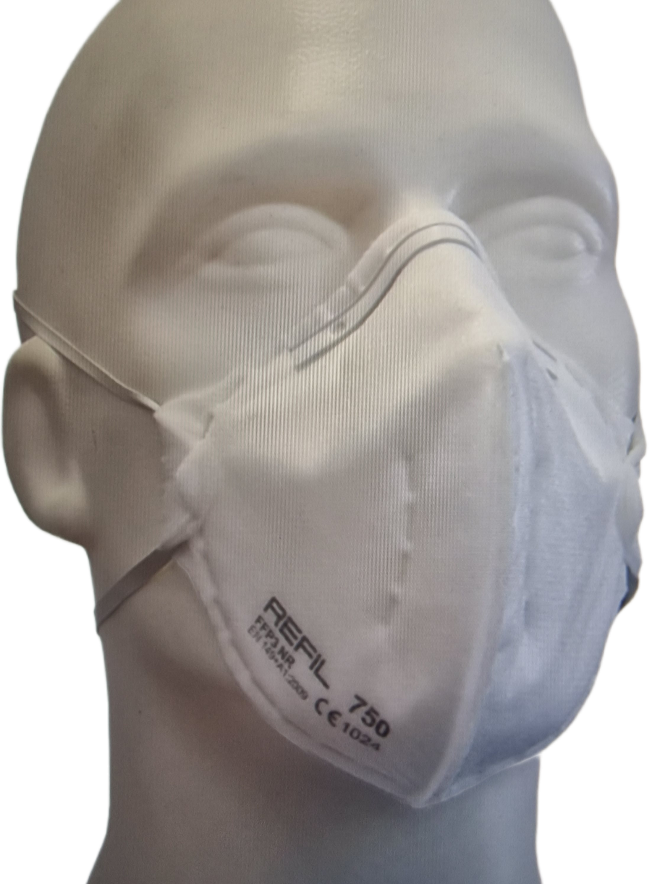 REFIL FFP3 NR D Folding Mask without Valve
individually in foil bag
10 pieces/box
Carton: 10 boxes
Pallet: 28 cartons
Produced in Europe

The respiratory masks provide effective protection against hazardous substances such as asbestos, smoke, dust, mold, pesticides, and chemicals.
The material composition of 26% nonwoven, 30% melt-blown, and 44% polyester ensures a high filtration efficiency of at least 99%.
The respiratory masks are CE1024 & EN149 certified and meet all relevant standards for respiratory masks.
Allows for easy handling and prevents fogging of glasses or visors.
The compact box makes transport and storage of the respiratory masks easier and protects them from damage.
The high quality of the materials and workmanship ensures a long lifespan of the respiratory masks.